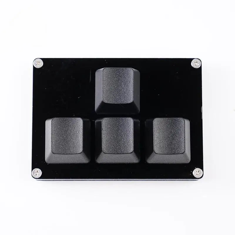 Mini Teclado Gamer Mecánico 4 Teclas – Compacto y Ergonómico, Ideal para Gaming y Streaming
