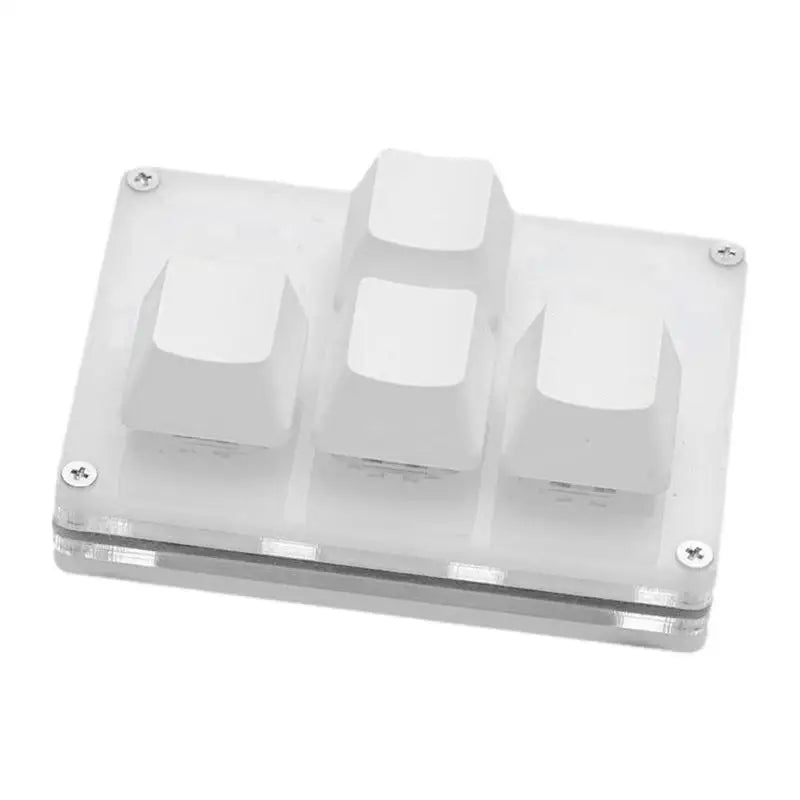 Mini Teclado Gamer Mecánico 4 Teclas – Compacto y Ergonómico, Ideal para Gaming y Streaming